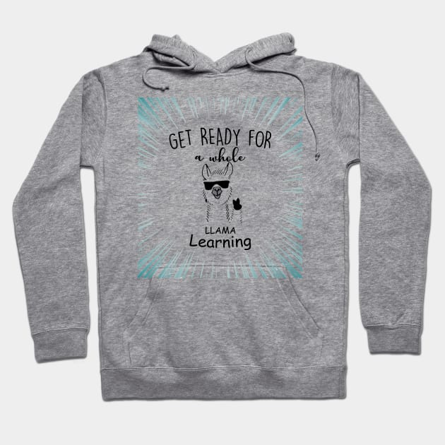 Get Ready For a Whole Llama Learning Hoodie by CareTees